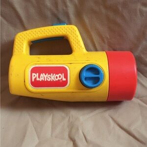 Playskool Yellow & Red Kids Flashlight Toy with Blue Accent